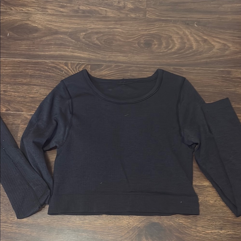 Lululemon Ebb to Street Cropped Long Sleeve